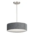 Maxim Lighting 10224GYSN Prime 3-Lumières 19.5W Nickel satiné Suspendu