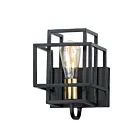 Maxim Lighting Liner 10241BKSBR 1-Lumière Noir/Laiton satiné Applique Murale