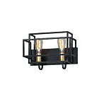 Maxim Lighting Liner 10242BKSBR 2-lumières 60W Noir/Laiton satiné Vanité