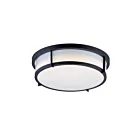 Maxim Lighting 10272WTBK Rogue 2-lumières 60W Noir Plafonnier encastré