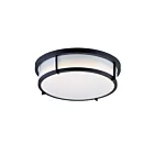 Maxim Lighting 10274WTBK Rogue 1-lumière 20W Noir Plafonnier encastré