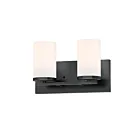 Maxim Lighting Lateral 10282SWBK 2-lumières 60W Noir Vanité