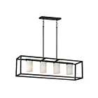 Maxim Lighting 10288SWBK Lateral 4-Lumières 240W Noir Suspendu