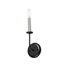 Maxim Lighting Wesley 10321BKSN 1-Lumière Noir/Nickel satiné Applique Murale