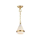 Maxim Lighting 10372WTSBR Giza 1-Lumière 60W Laiton satiné Suspendu