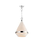Maxim Lighting 10376WTPN Giza 1-Lumière 60W Nickel poli Suspendu