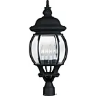 Maxim Lighting Crown Hill 1038BK 4-Lumières 160W Noir Lanterne de poteau extérieure
