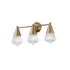 Maxim Lighting 10393PRNAB 3-lumières 180W Laiton naturel vieilli Luminaire de vanité