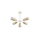 Maxim Lighting 10625TVOY 5-Lumières 300W Travertin et huître Lustre