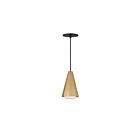 Maxim Lighting 10811SWBKAB 1-Lumière 60W Noir et laiton antique Suspendu