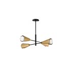 Maxim Lighting 10815SWBKAB 4-Lumières 240W Noir et laiton antique Lustre