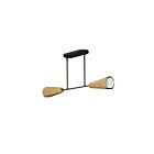 Maxim Lighting 10816SWBKAB 2-Lumières 120W Noir et laiton antique Suspendu