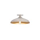 Maxim Lighting 10910WTGLD 1-Lumière 100W Blanc et or Plafonnier encastré