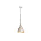 Maxim Lighting 10911WTGLD 1-Lumière 60W Blanc et or Suspendu