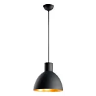 Maxim Lighting 11024BKGLD Cora 1-Lumière 60W Noir/Or Suspendu