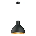 Maxim Lighting 11026BKGLD Cora 1-Lumière 60W Noir/Or Suspendu