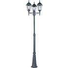 Maxim Lighting Poles 1105BK 3-Lumières 180W Noir Lanterne de poteau extérieure