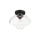 Maxim Lighting 11120CLBK Harbor 1-lumière 60W Noir Plafonnier encastré