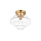 Maxim Lighting 11120CLSBR Harbor 1-lumière 60W Laiton satiné Plafonnier encastré