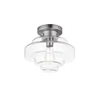 Maxim Lighting 11120CLSN Harbor 1-lumière 60W Nickel satiné Plafonnier encastré