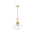 Maxim Lighting 11122CLSBR Harbor 1-Lumière 60W Laiton satiné Suspendu