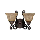 Maxim Lighting Symphony 11247SAOI 2-Lumières Bronze huilé Applique Murale