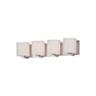 Maxim Lighting Wrap 11254SWSN 4-lumières 60W Nickel satiné Vanité