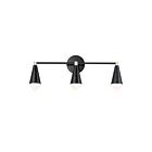 Maxim Lighting Lovell 11263BKSBR-BUL 3-lumières 9W Noir/Laiton satiné Vanité