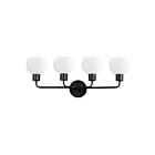 Maxim Lighting Coraline 11274SWBK 4-lumières 60W Noir Vanité