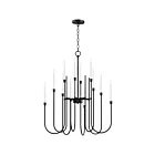 Maxim Lighting 11286BK Tux 12-Lumières 720W Noir Incandescence Lustre