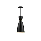 Maxim Lighting 11301BKSBR Carillon 1-Lumière 60W Noir/Laiton satiné Suspendu