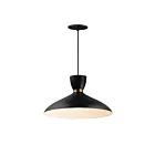 Maxim Lighting 11304BKSBR Carillon 1-Lumière 60W Noir/Laiton satiné Suspendu
