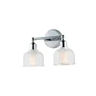 Maxim Lighting Hollow 11322CLPC 2-lumières 60W Chromé poli Vanité