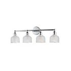 Maxim Lighting Hollow 11324CLPC 4-lumières 60W Chromé poli Vanité