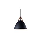 Maxim Lighting 11356TNBK Nordic 1-Lumière 60W Cuir fauve/noir Suspendu