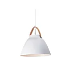 Maxim Lighting 11356TNWT Nordic 1-Lumière 60W Cuir fauve/blanc Suspendu