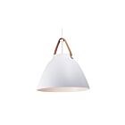 Maxim Lighting 11358TNWT Nordic 1-Lumière 60W Cuir fauve/blanc Suspendu