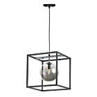 Maxim Lighting 11364MSKBKPC Fluid 1-Lumière 4W Noir/Chrome poli Suspendu