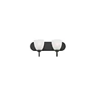 Maxim Lighting 11382FTBK 2-lumières 120W Noir Luminaire de vanité