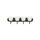 Maxim Lighting 11384FTBK 4-lumières 240W Noir Luminaire de vanité