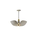 Maxim Lighting 11392SGSBR Poppy 1-Lumière 4W Or argenté/laiton satiné Suspendu