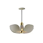 Maxim Lighting 11394SGSBR Poppy 1-Lumière 4W Argent Or/Laiton satiné Suspendu
