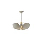 Maxim Lighting 11394SGSBR Poppy 1-Lumière 4W Argent Or/Laiton satiné Suspendu