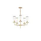 Maxim Lighting 11475CRSBR Crosby 5-Lumières 300W Laiton satiné Incandescence Lustre