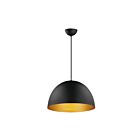 Maxim Lighting 11486BKGLD 1-Lumière 60W Noir et or Suspendu