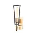 Maxim Lighting Wings 11651BKSBR 1-Lumière Noir/Laiton satiné Applique Murale