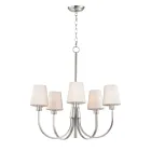 Maxim Lighting 11825SWSN Shelter 5-Lumières 300W Nickel satiné Incandescence Lustre