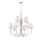 Maxim Lighting 11826SWSN Shelter 9-Lumières 540W Nickel satiné Incandescence Lustre