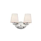 Maxim Lighting Shelter 11832SWSN 2-lumières 60W Nickel satiné Vanité