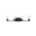 Maxim Lighting Sleek 11844CDABBK 4-lumières 60W Laiton antique/noir Vanité